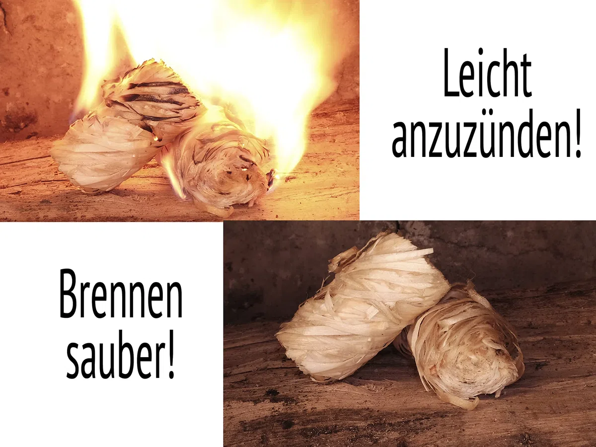 10KG Öko-Grillanzünder, in natürlichem Wachs getränkte Kaminanzünder - Grill Anzünder Holzwolle - Anzündwolle, Ofenanzünder, Feueranzünder, Grillanzünder Kamin, Anzündwürfel, Holzanzünder