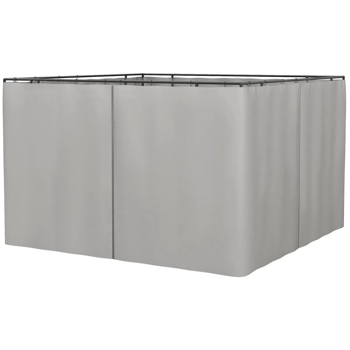 Outsunny Seitenwand 4er Set für 3x3m Pavillon Seitenteile mit Haken 302 x 205 cm Wasserdicht stabil Winterfest Seitenteil Seitenwände für Partyzelt Gartenpavillon Hellgrau