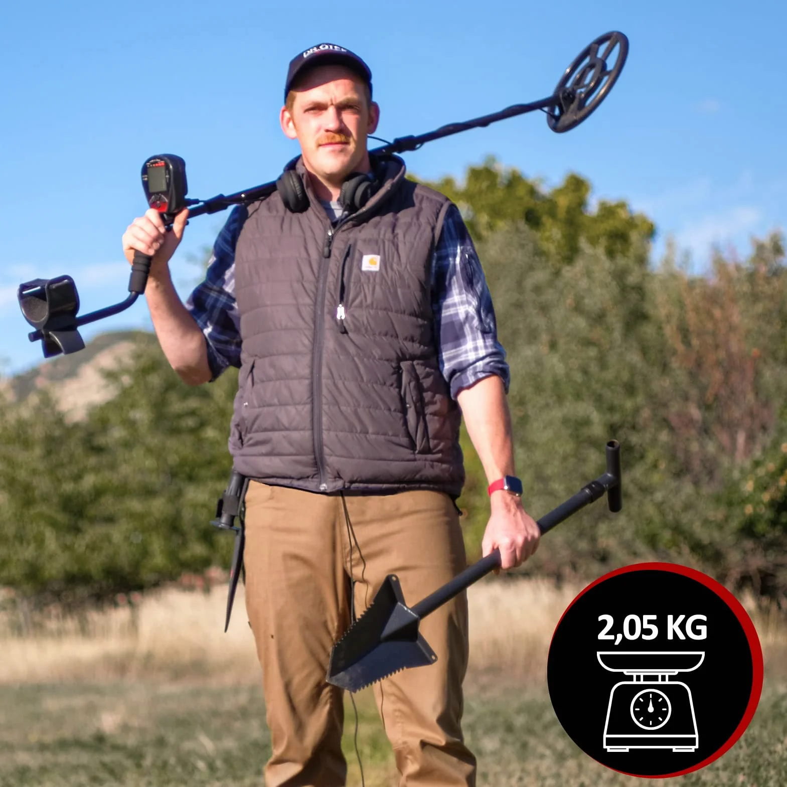 DR.ÖTEK Spaten Schaufel zum Graben, Heavy Duty Garten Schaufel T Handle, Wurzelschneider mit Langen kurzen Griff, Gartengeräte für die Metalldetektion, Transplantation, Camping, 80 & 116 cm