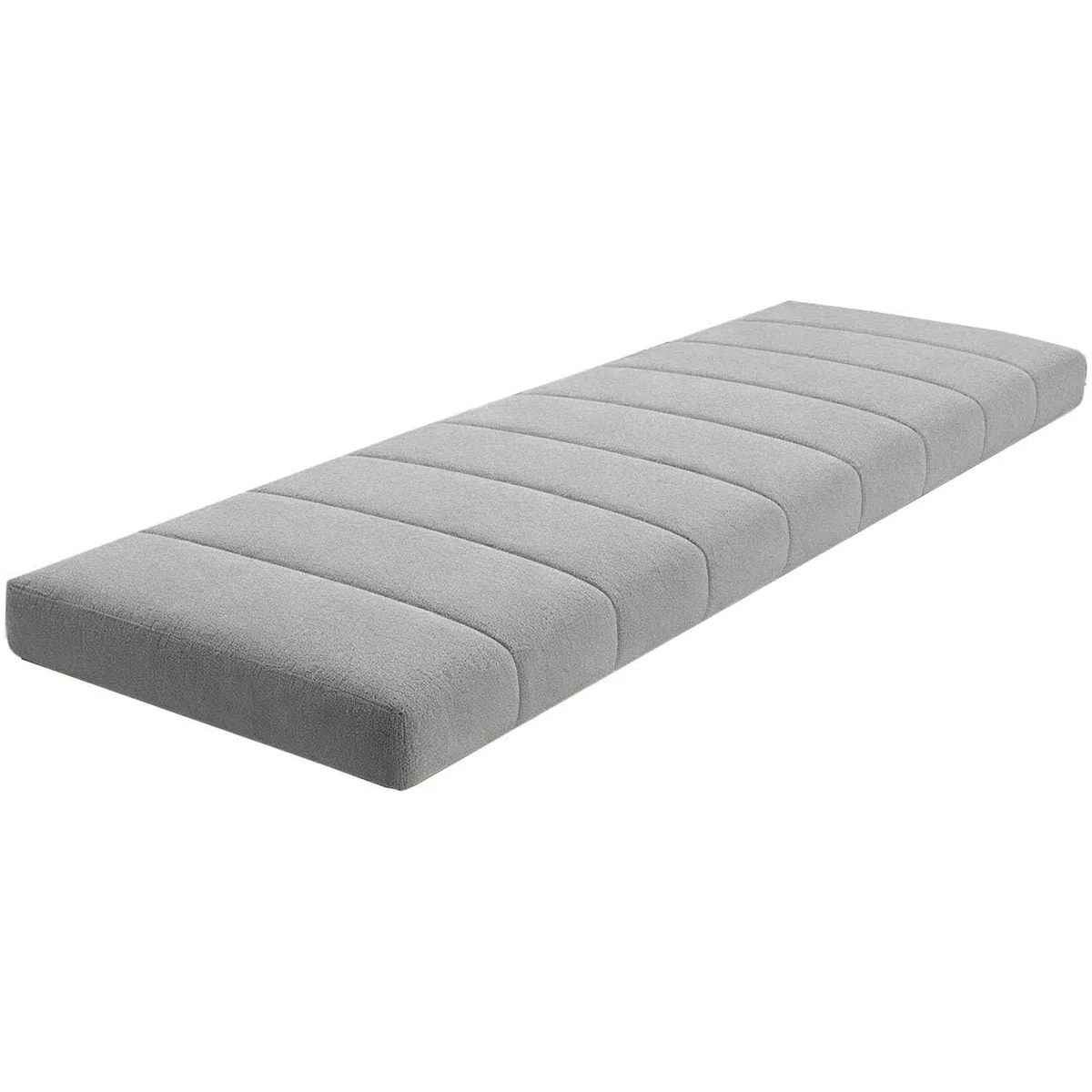 Generisch Bankkissen für Sitzbank, Abnehmbare & Waschbare Bankauflage mit Rutschfester Unterseite, Sitzkissen für Küchenbank, Fensterbank, Gartenbank, Eckbank – Innen & Outdoor,Smoky Gray,45x145cm
