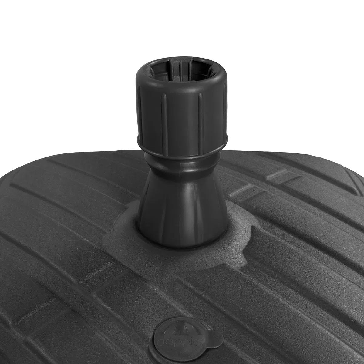 Doppler HDPE Füllsockel mit Rolle - Für Sonnenschirme bis 300 cm - Mit Sand oder Wasser befüllbar - Für optimale Stabilität - 48 Liter - Anthrazit