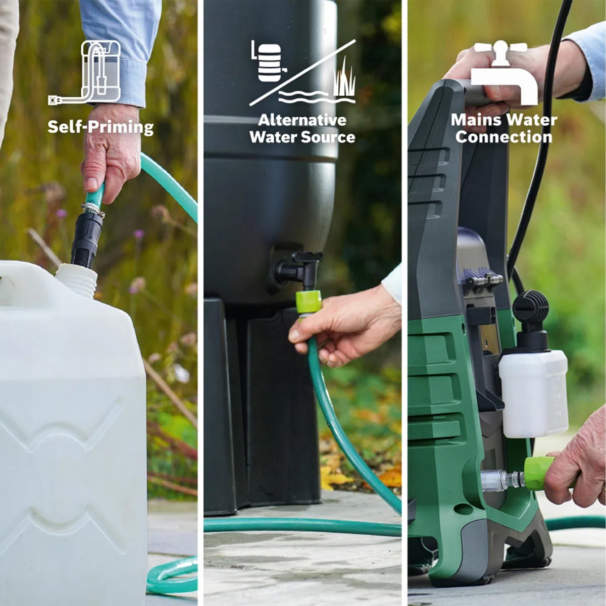Bosch Akku-Hochdruckreiniger UniversalAquatak 36V-100 (ohne Akku/Ladegerät) | Für die Reinigung zu Hause oder unterwegs; 36-Volt-System; bis zu 45 Minuten Laufzeit; selbstansaugendes Set