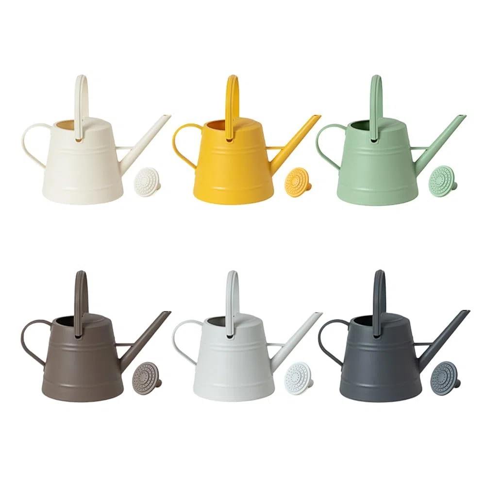 Gie?kanne 3,8L mit langem Ausguss, robuste Gartenkanne aus dickwandigem PP-Kunststoff, ergonomischer Griff und Abnehmbarer Brause f¨¹r Zimmerpflanzen und Balkon