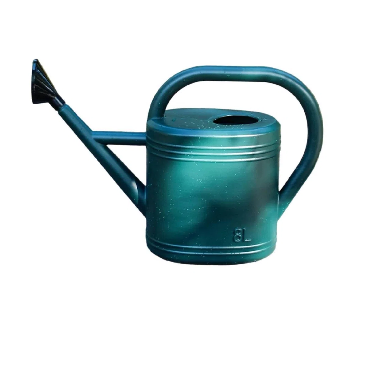Ergonomisch Gießkanne mit Sprühkopf, Grün, 8L | Leicht, Gießkanne mit Brausekopf, stabil, Blumengießkanne mit Tülle, für Gewächshaus