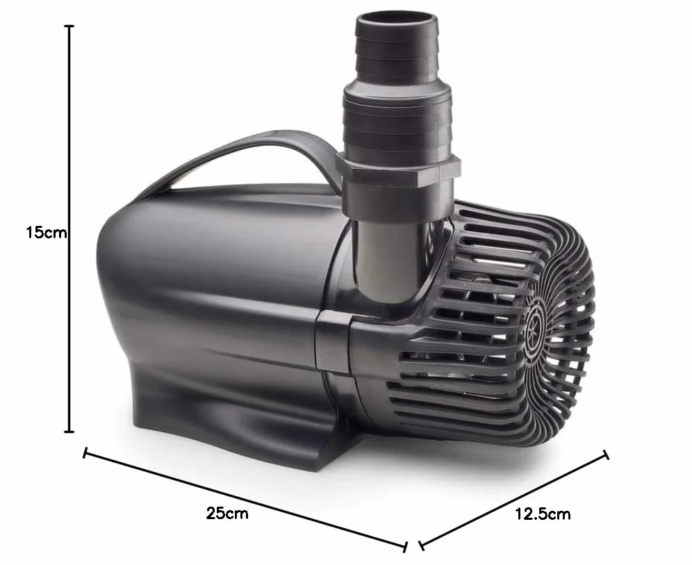Teichpumpe PP 9000 (9000 l/h) | Filterpumpe/Bachlaufpumpe | Gartenteiche, Bachlauf, Wasserlauf, Wasserfall, Springbrunnen