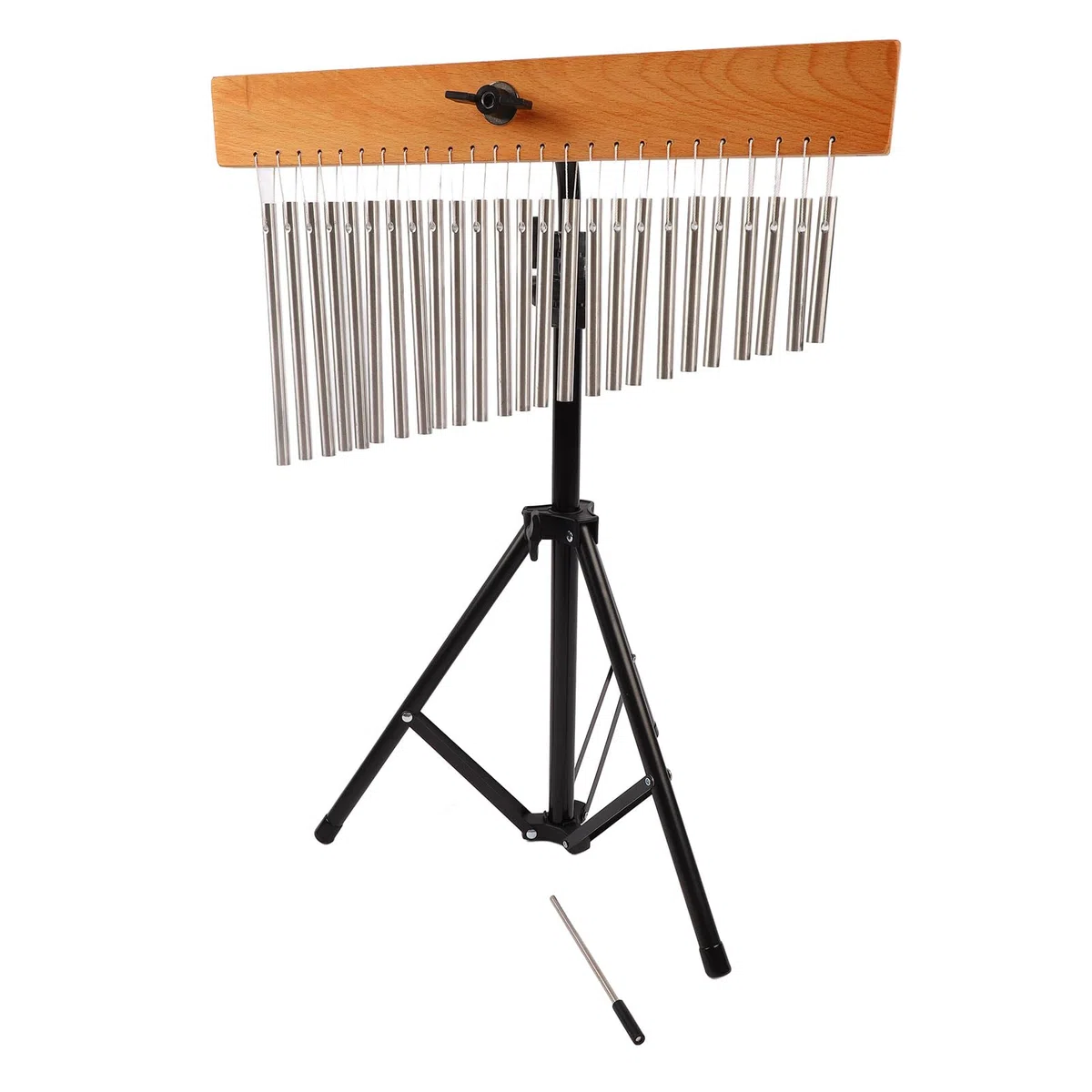 Violin-Windspiel, Schöner Klang mit Verstellbarem Stativ für Musikunterricht und Kirchendekoration, Metall-Aluminium-Legierung und Holzsockel, 1 Set