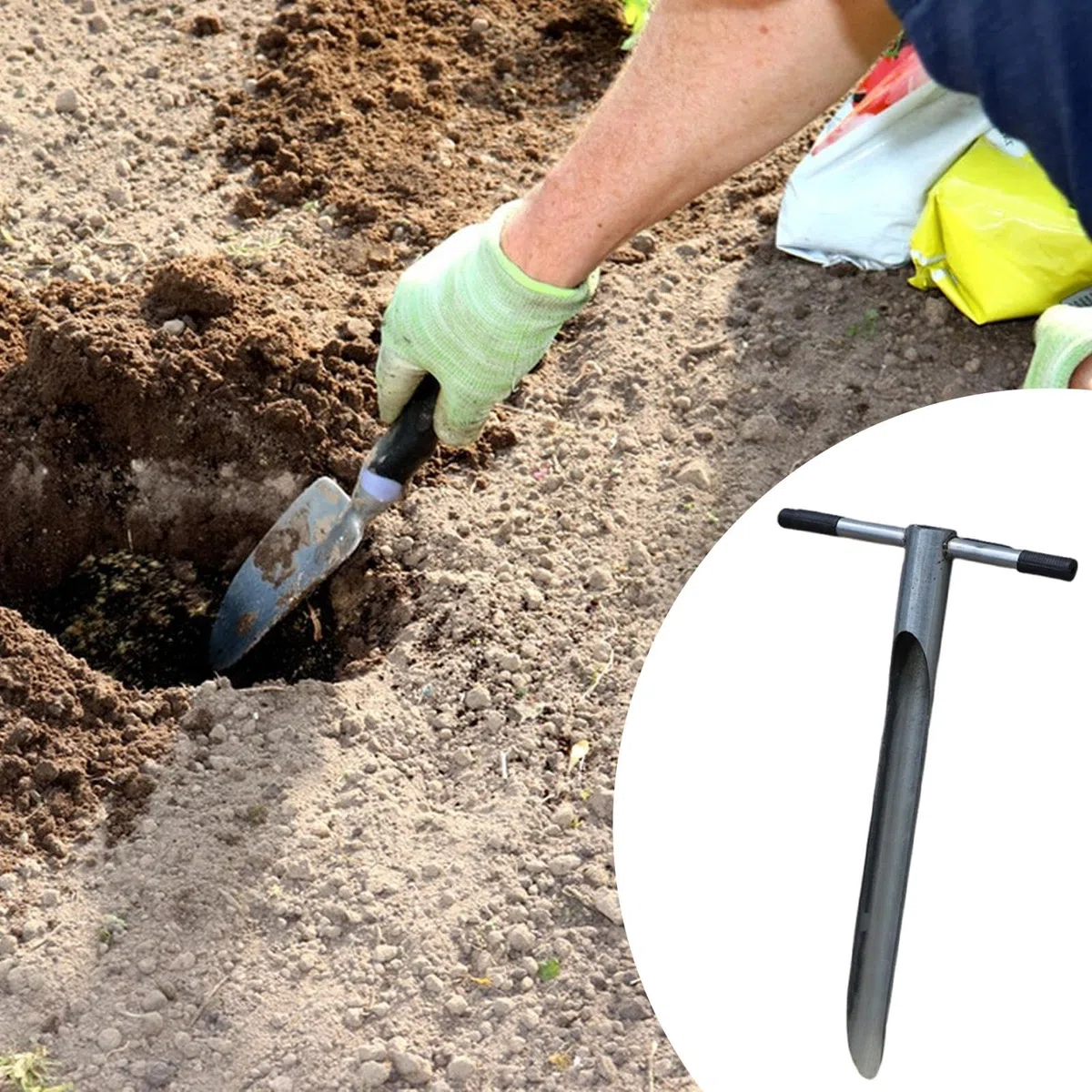 Colcolo Bodenprobenentnahmesonde für die Pflanzenpflege –, benutzerfreundlich, professionell, Premium, 80 cm lang – Werkzeug für Forstwirtschaft und, 4.7 cm