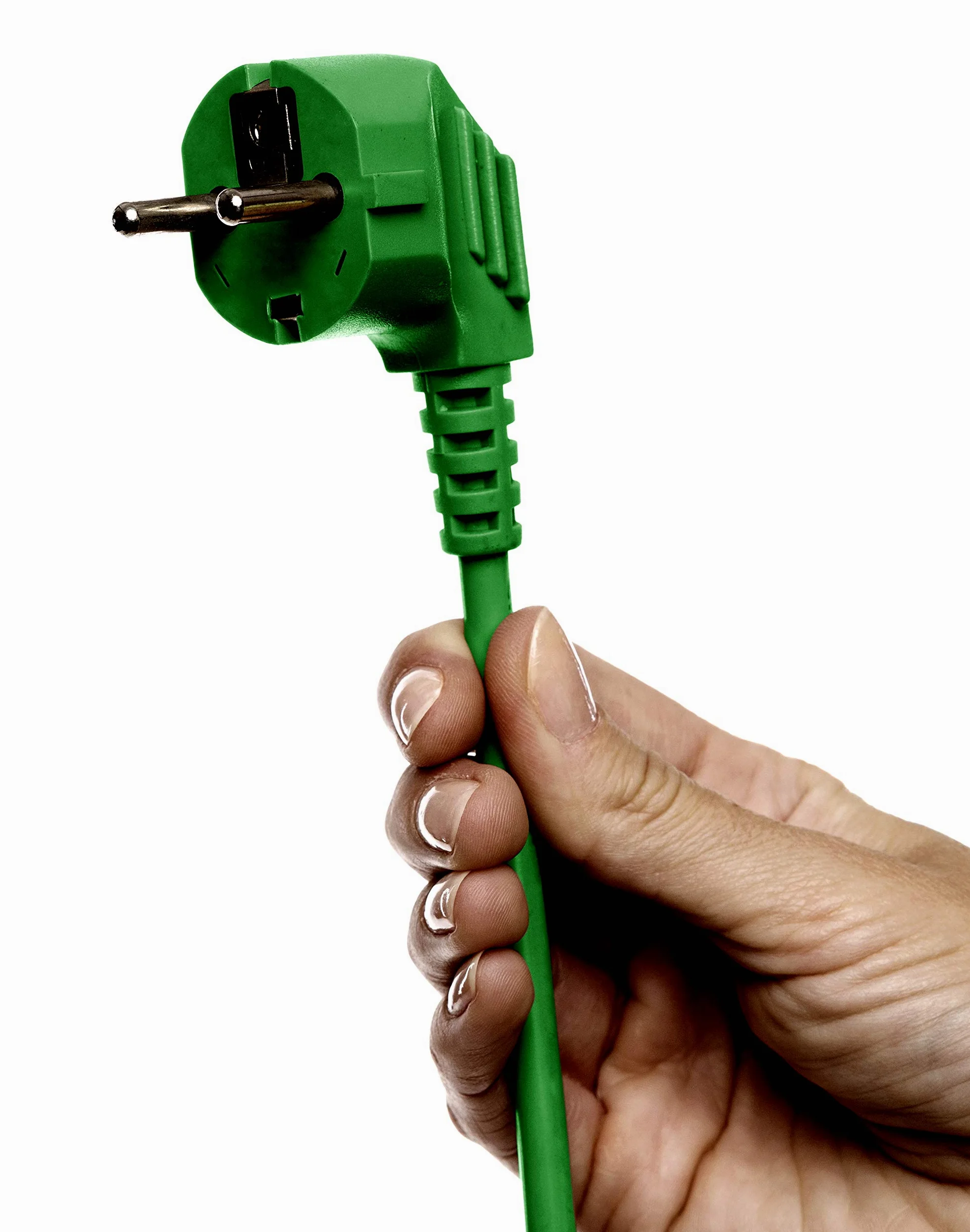 O&W Security 2er Set Verlängerungskabel Schuko 2x20 m – IP44 Innen/Außen, bis 3500 W, 2x1,5 mm², Spezialkunststoff-Ummantelung, grün, für Garten & Werkstatt