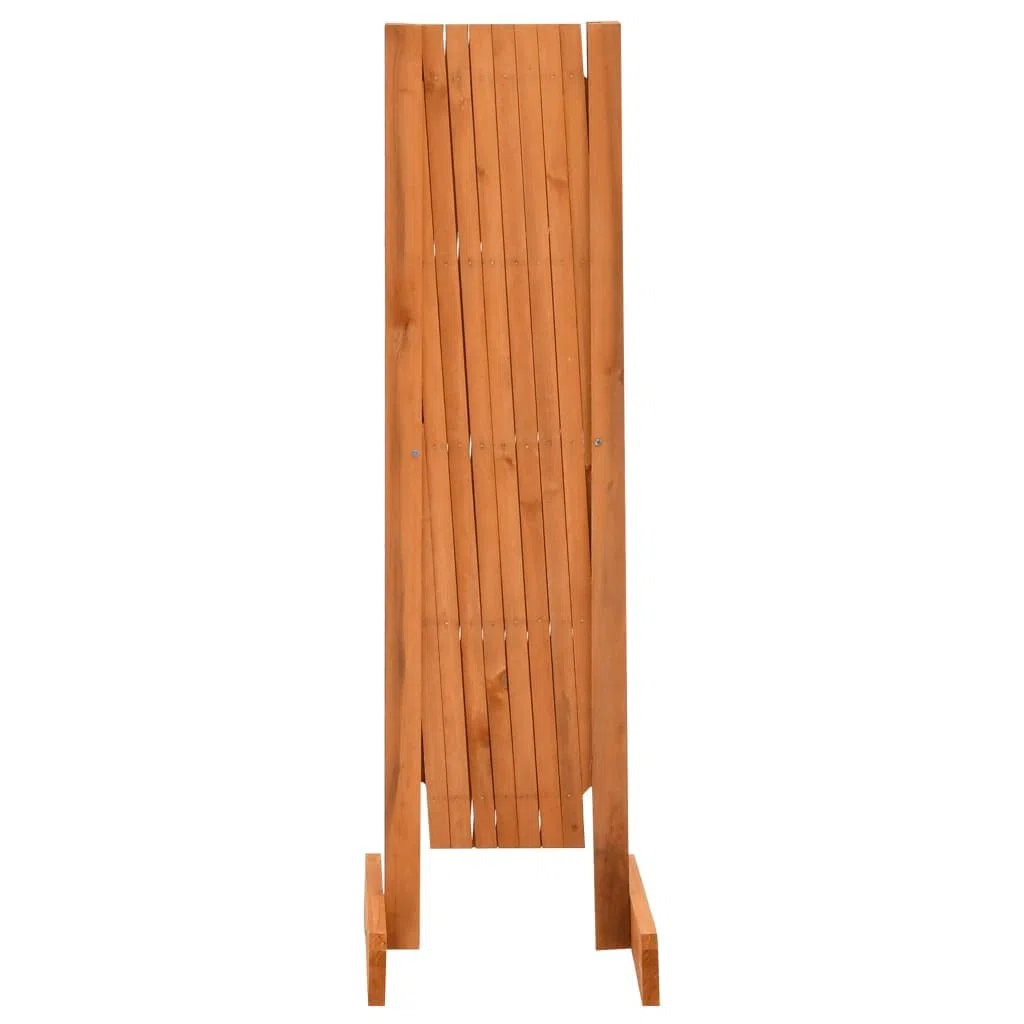 Garten-Rankzaun aus massivem Tannenholz 150x80 cm, orange lasiert, erweiterbar Zaunelement für Sichtschutz, Begrenzung, Privatsphäre im Außenbereich, ideal für Terrasse, Balkon, Vorgarten
