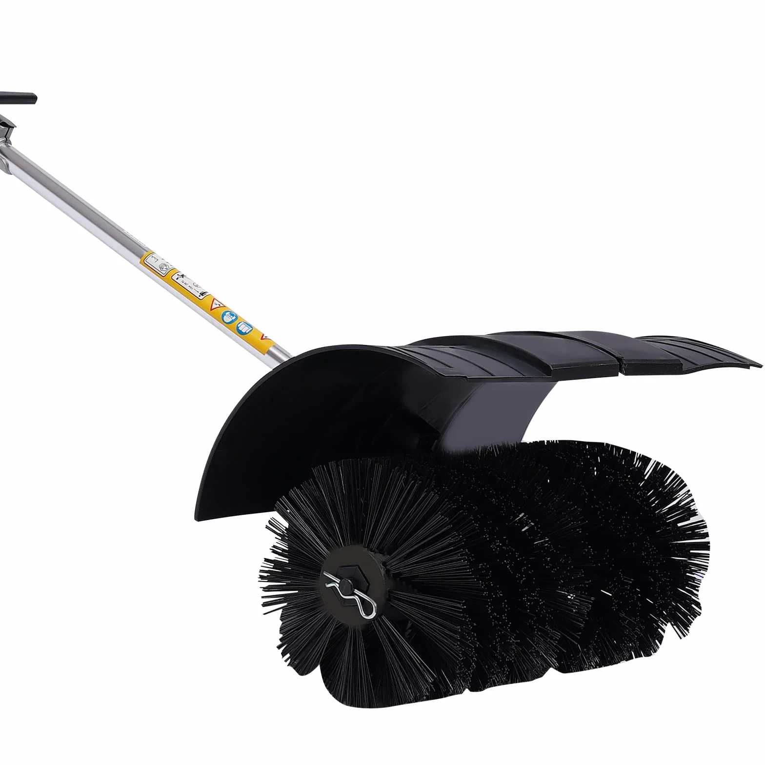 52CC 2 Takt Benzin Kehrmaschine Motorbesen 2,3PS Schneefräse Kehrbesen Besen Klar 60cm Bürstenbreite Schneeschieber