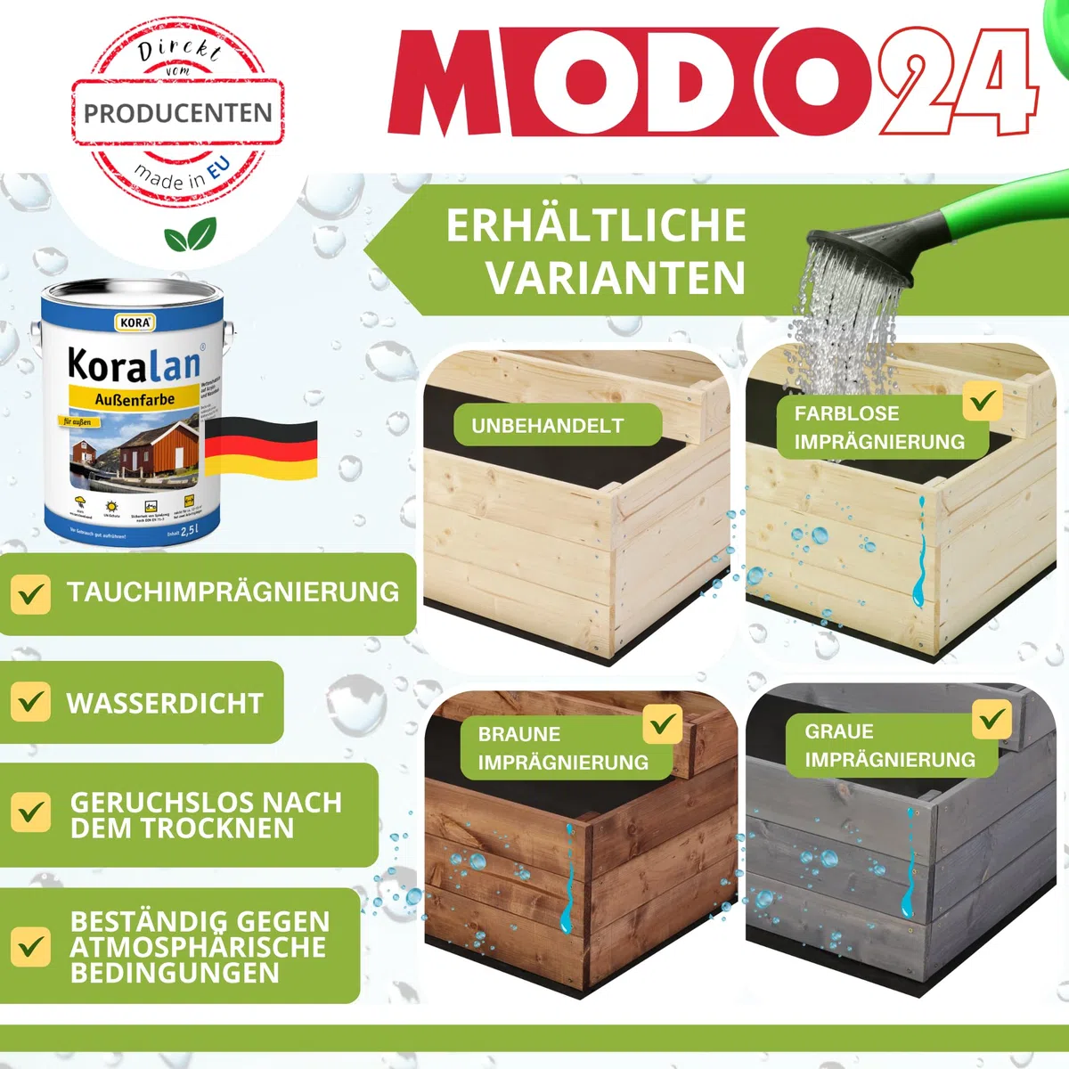 Hochbeet, Kräuterbeet, Gartenbeet, Pflanzbeet, Blumenbeet, Stufenbeet, Holz Stufen Treppe, für Garten und Terrasse, Kiefernholz, Massivholz, Abmessungen 45x92x92 cm, Farbe: Grau