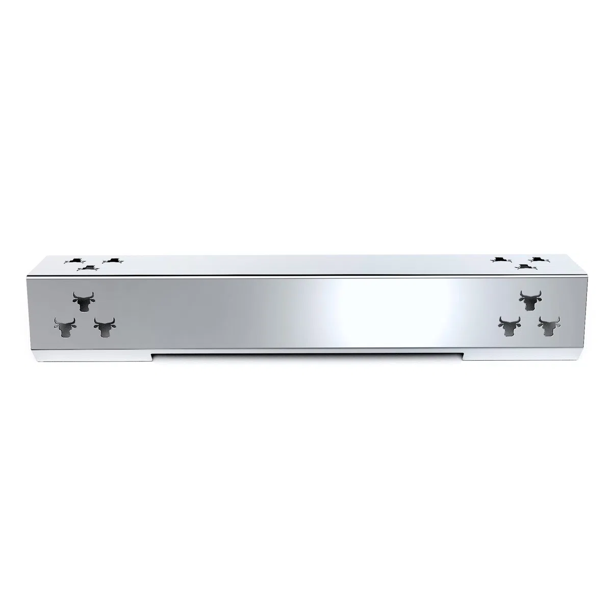 tuning-art GA29 Gasgrill Brennerabdeckung Edelstahl kompatibel mit Jamestown Knox 3-Brenner Gasgrills | Brennerschutz | Passgenau, Farbe:3er Set Chrom Bulle