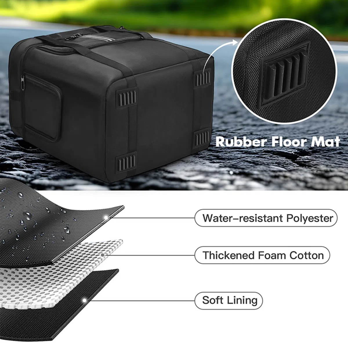 Reisetasche für BLUETTI AC180 tragbare Kraftstation, Outdoor-Tragetasche, Aufbewahrungstasche, kompatibel mit Bluetti AC180 tragbares Netzteil-Zubehör (nur Tasche)