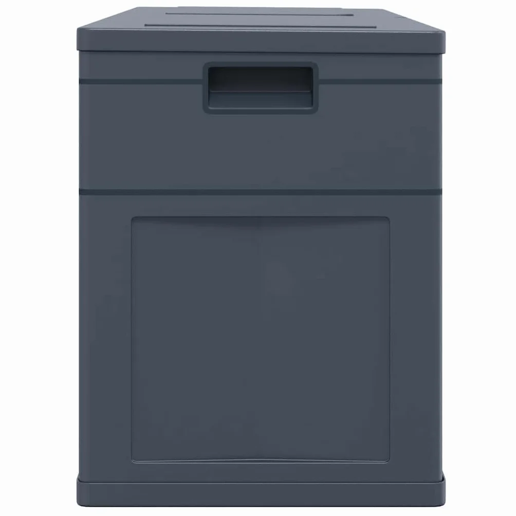 Garten-Aufbewahrungsbox 320 L Schwarz, Stauraum für Kissen Decken Werkzeuge, Robuste Kunststoff Truhe mit Holz-Optik für Innen und Außen, Vielseitige Aufbewahrungslösung,