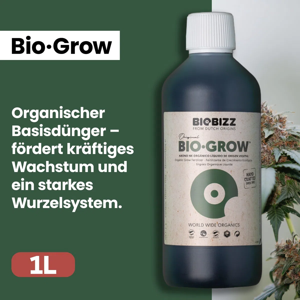 Biobizz XXL Trypack Indoor Set mit Bio Bloom, Bio Grow und Top Max je 1L und Bio Up, Bio Down je 250ml inklusive Messpipette