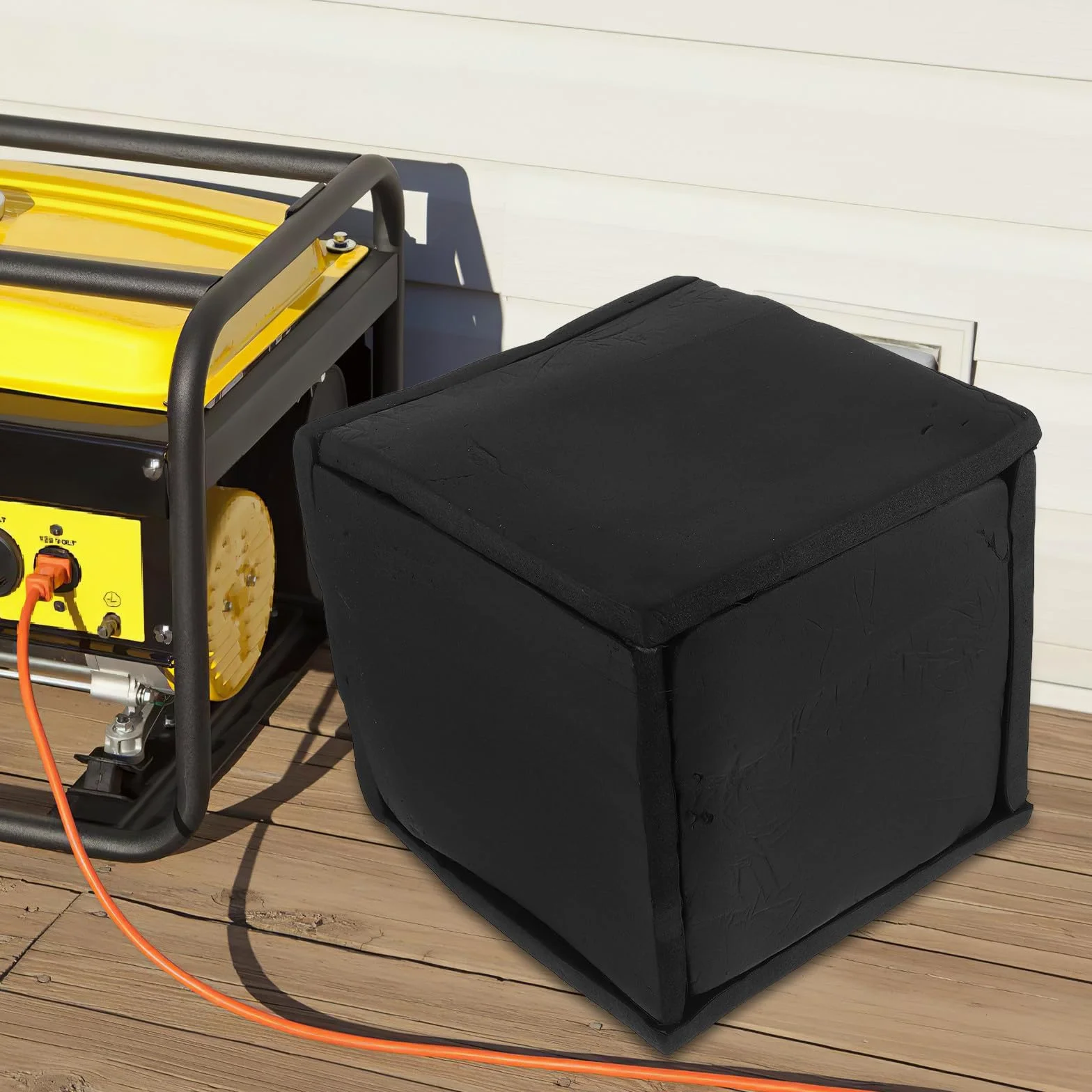 Gatuida Dicke Schalldämmbox - Tragbare Schallschutzabdeckung zur Geräuschreduzierung von Wasserpumpengeneratoren - Abdeckung zur Geräuschreduzierung von Druckerhöhungspumpen