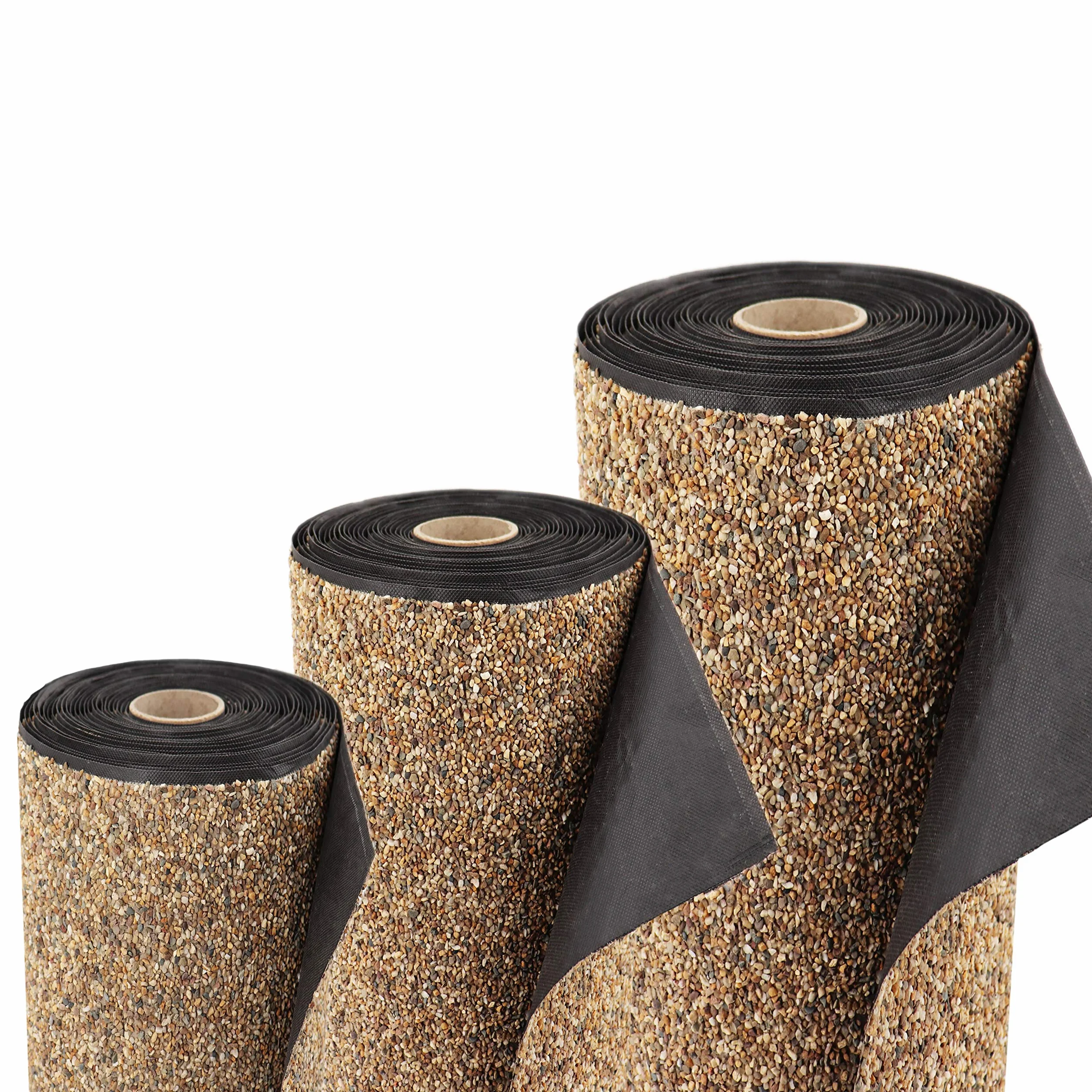 Aquagart Premium Teich Steinfolie 8m x 0,4m I Steinfolie Teich-Folie für Bachlauf Gartenteich Zubehör I Epdm-Folie Teich Stein-Matte Teichrand Teichzubehör I Kiesfolie