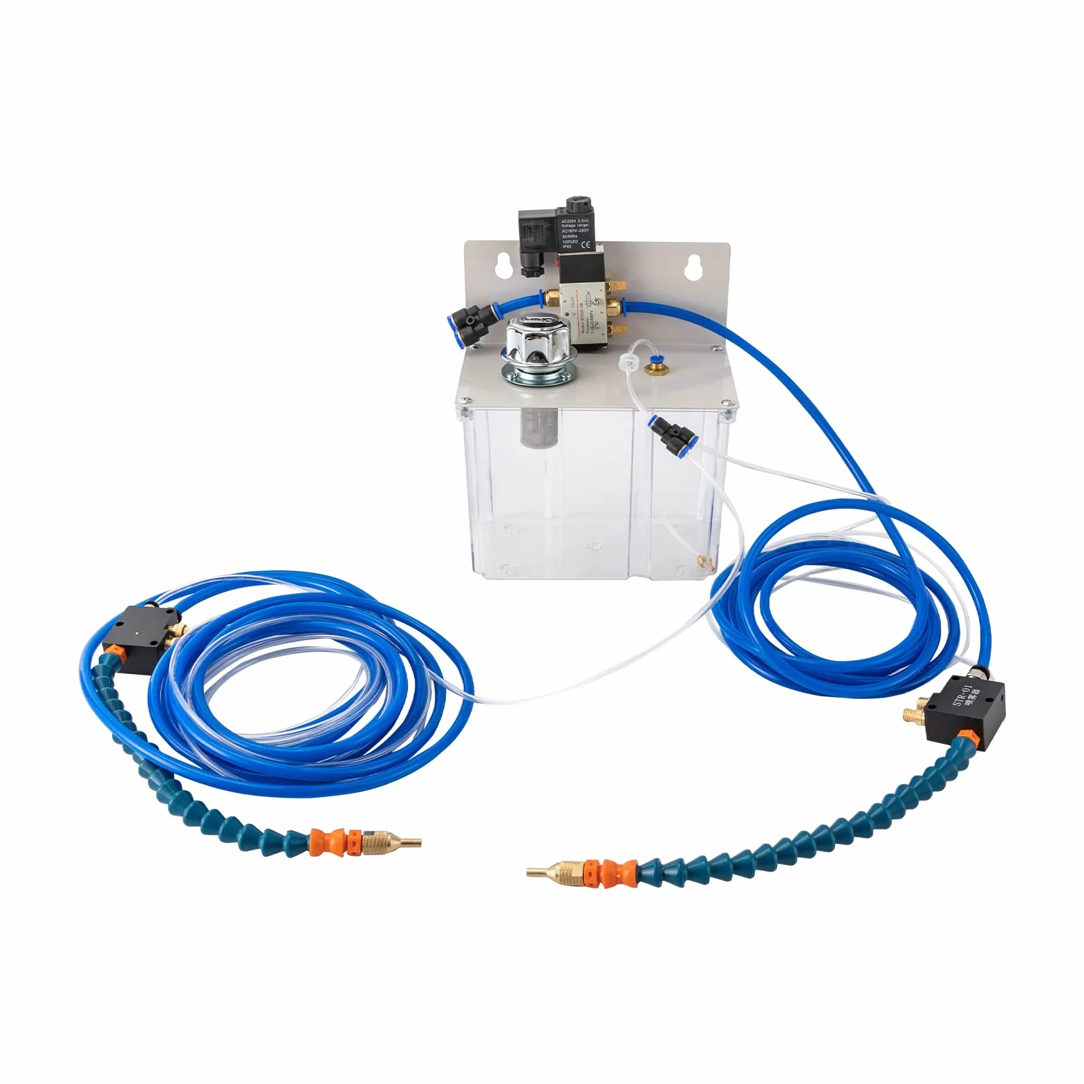 CNC Kühlmittel Sprühsystem, 220V 3L Tank 4m Schlauch Nebel Kühlsystem für Drehmaschine und Bohrmaschine