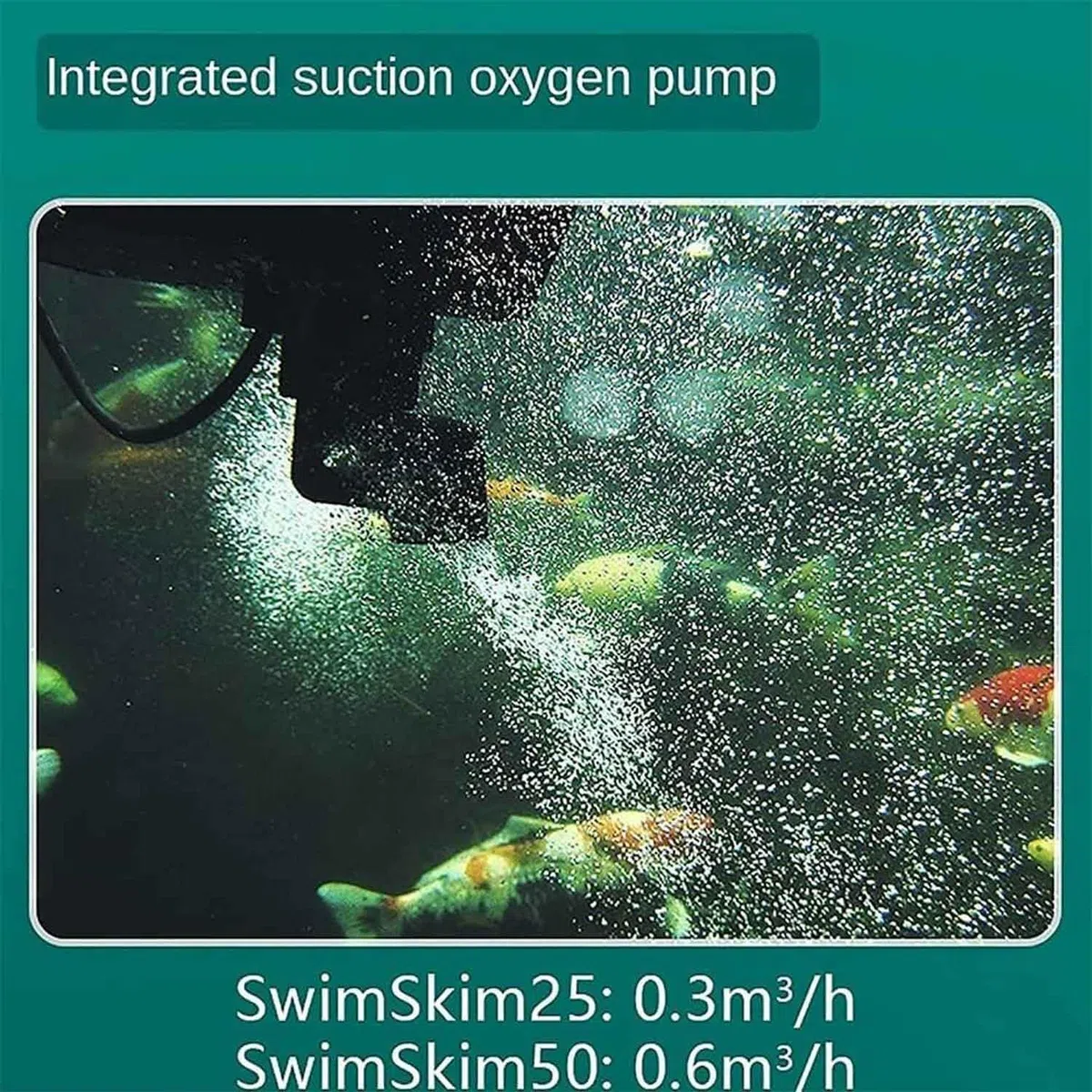 Schwimmender Teichskimmer mit Saugfunktion, 75 W automatischer Pool-Oberflächenabsauger, Poolreiniger mit Pumpe und 10 m Netzkabel, for Garten, Teich, Pool, Außenbereich for Teiche und Seen(75W)