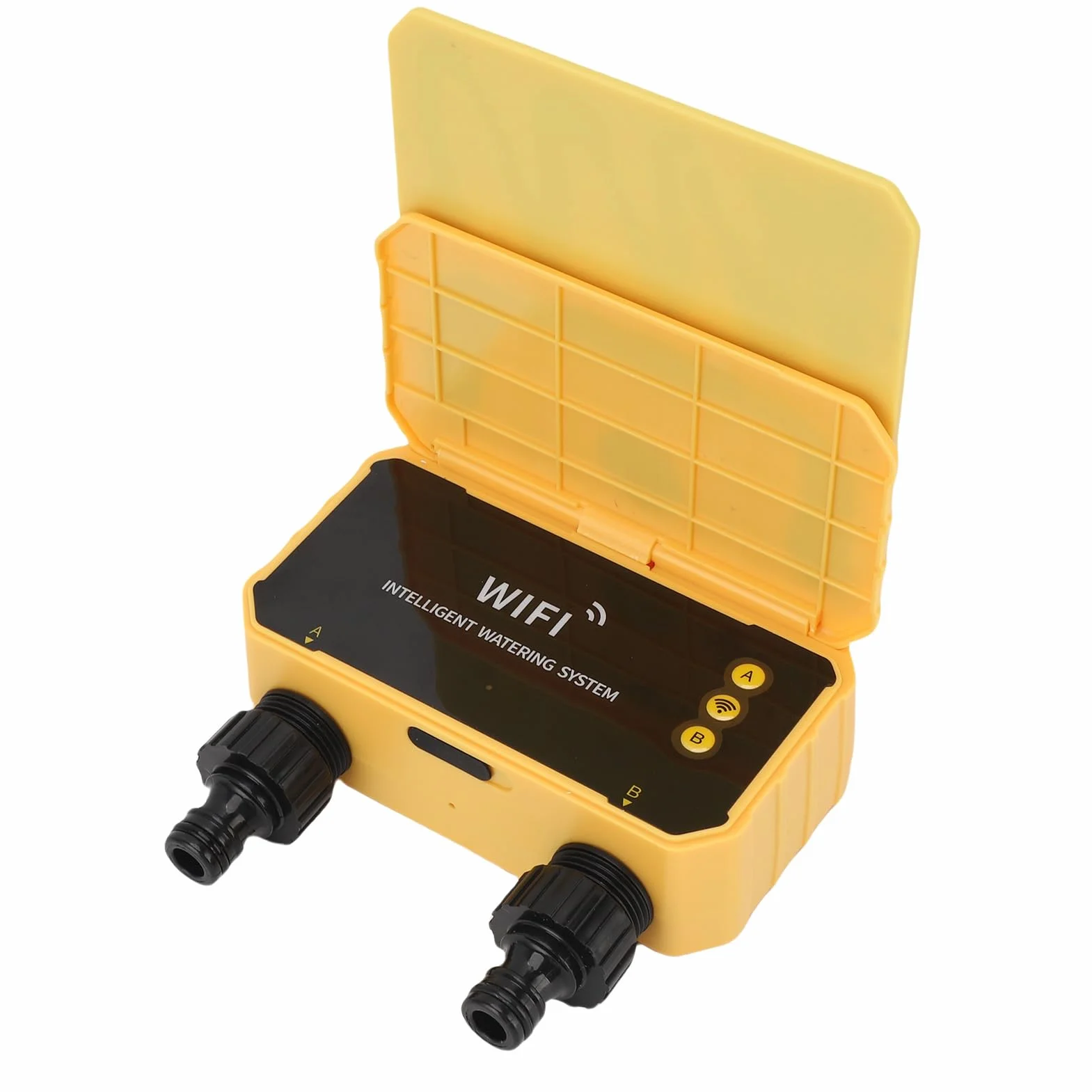 Haofy Automatisches Bewässerungssystem mit WiFi & Solarbetrieb 3200 mAh Akku für Garten, Rasen, Gewächshaus, Balkonbewässerung, Pflanzenpflege im Außenbereich