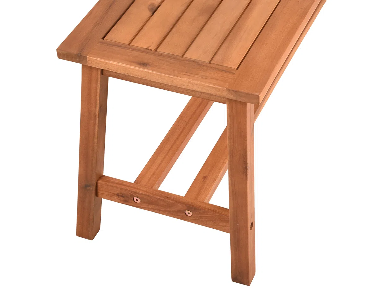 Spetebo Akazien Gartenbank Santa Clara 2-Sitzer geölt - 100 x 35 cm - Garten Sitz Bank aus FSC Massiv Holz - Balkon Terrassen Bank Blumenbank Beistelltisch Holztisch Holzbank