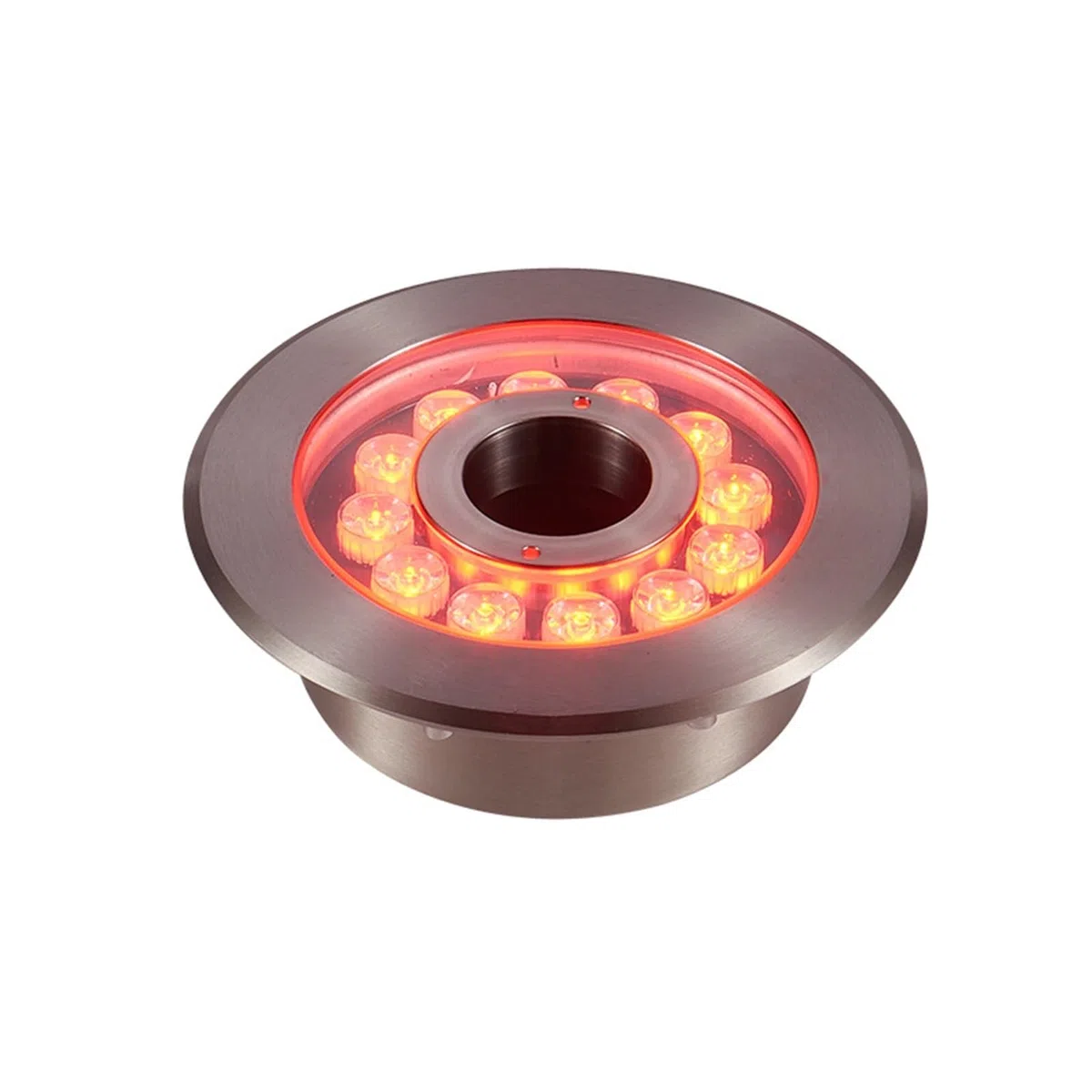 Poolbeleuchtung, LED-Brunnenlichter Edelstahl-Poollichter Frühlingslichter Bunte Fernbedienung RGB Quadratische Landschaftslichter Unterwasserlichter für Schwimmbad, Brunnen, Teich, Aquarium(RGB:D180m