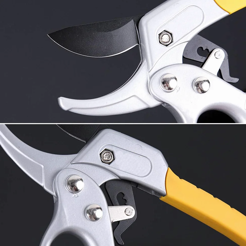 Ratschen-Hand-Astschere mit rutschfestem, ergonomischem Griff, handpflegend gestaltete Baumschere für den Garten