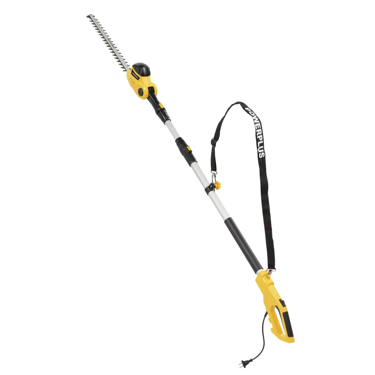 Powerplus Elektrische-Teleskop-Heckenschere POWXG2044 - mit 550 W, 550 mm Klinge und 24 mm Abstand, mit Teleskopgriff, Gartenwerkzeug, Gartenschere zum Schneiden von Büschen, Hecken und Pflanzen
