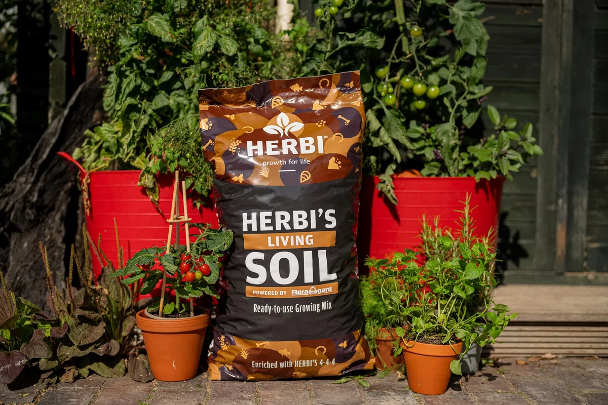 Herbis Living Soil 40 L – aktivierte Bio-Growerde mit mikrobiell belebtem Bodenleben – ideal für Indoor & Outdoor Grow – fördert Starke Wurzeln & gesundes, organisches Pflanzenwachstum