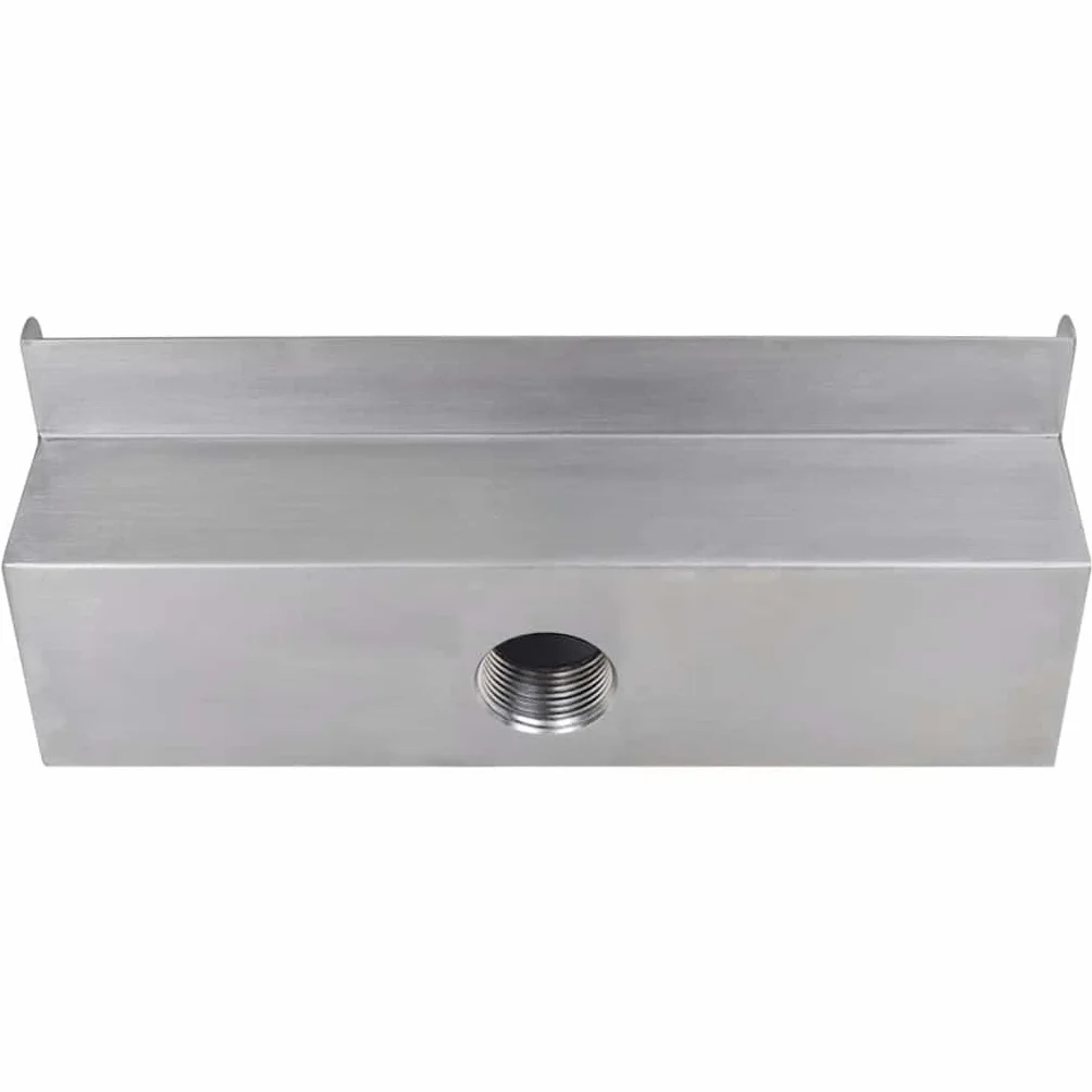 vidaXL Edelstahl Wasserfall 30cm Wasserauslauf Waterfall Wasserspiel Kaskade