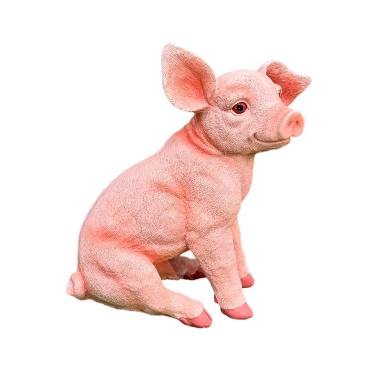 Schweinefigur-Gartenfigur Detailreich Dekoschwein Detailliert Gartenfigur Aus Kunstharz Für Gartenliebhaber, Sammler, Blumenbeet