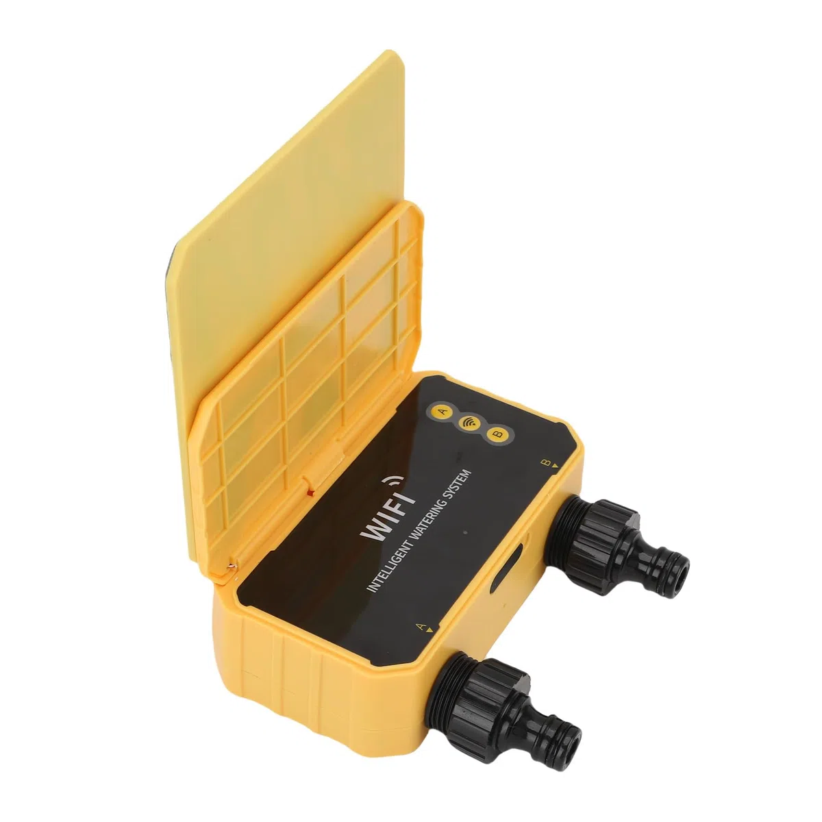Haofy Automatisches Bewässerungssystem mit WiFi & Solarbetrieb 3200 mAh Akku für Garten, Rasen, Gewächshaus, Balkonbewässerung, Pflanzenpflege im Außenbereich