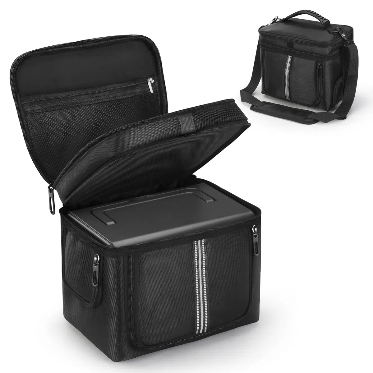 Tragetasche kompatibel mit BLUETTI Solargenerator EB3A, Elite 30 V2 Portable Power Station, Outdoor-Reise-Aufbewahrungstasche mit zweilagigen Taschen für Ladekabel und Zubehör