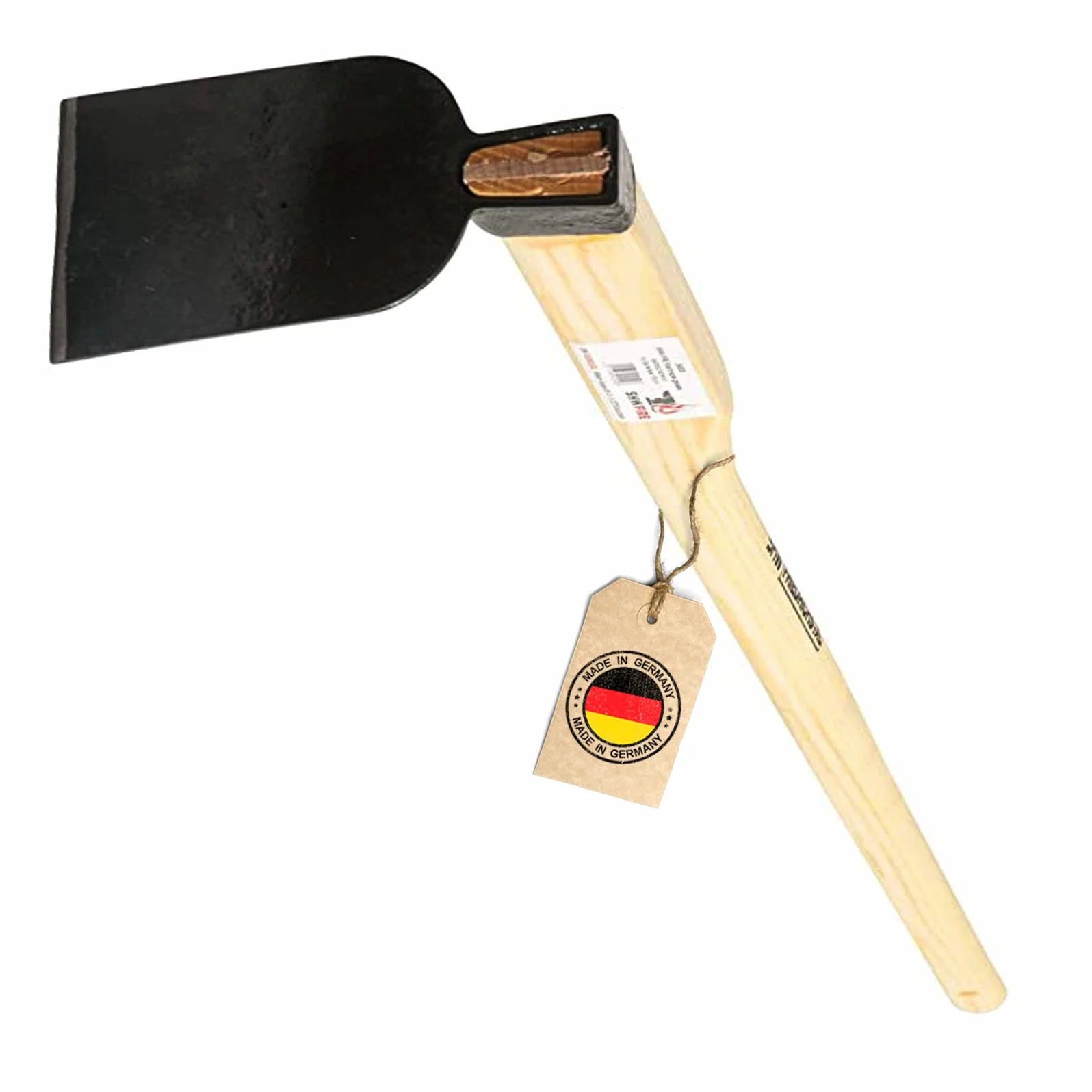 Kleinhacke - Profi-Gartenhacke aus Spezialstahl und sehr robust - 135cm Stiel - für weiche und Harte Böden von SHW-FIRE