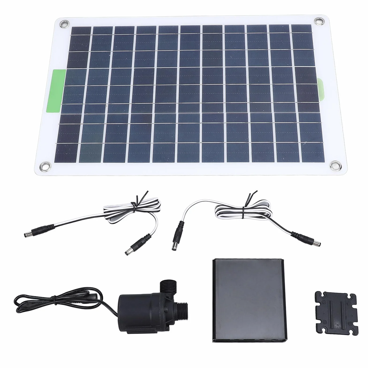 Dioche Pumpt Tauchfähige 100-W-Solarpumpe für den Außenbereich mit 16,4 Fuß und Energiespeicherbox – Ideal für Springbrunnen, Pools und Gärten Im Freien
