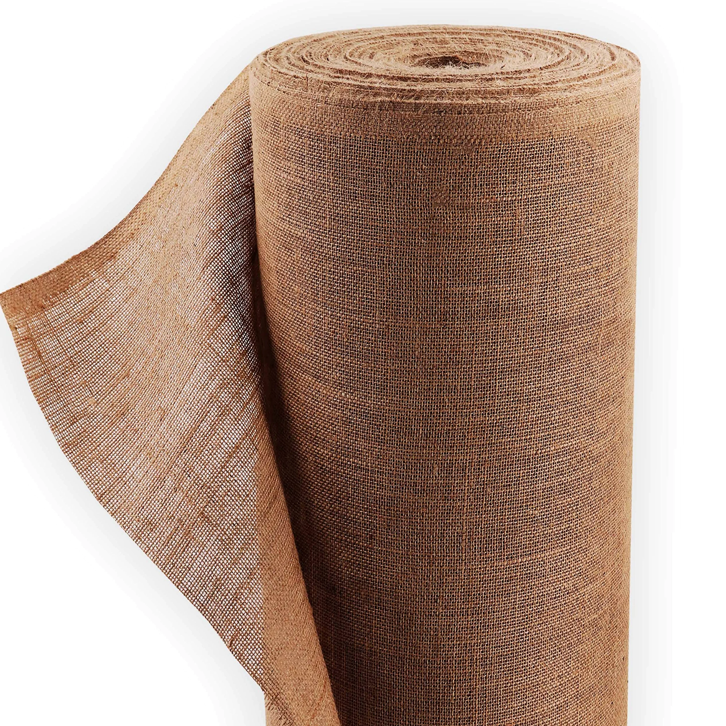 Aquagart 30m x 1m Jutegewebe 305g/m² Jutematte Gartenjute Jute Stoff für Dekoration Haus und Garten Sackleinen Juteband für Pflanzen Winterschutz natürliches Gewebe Wurzelschutz