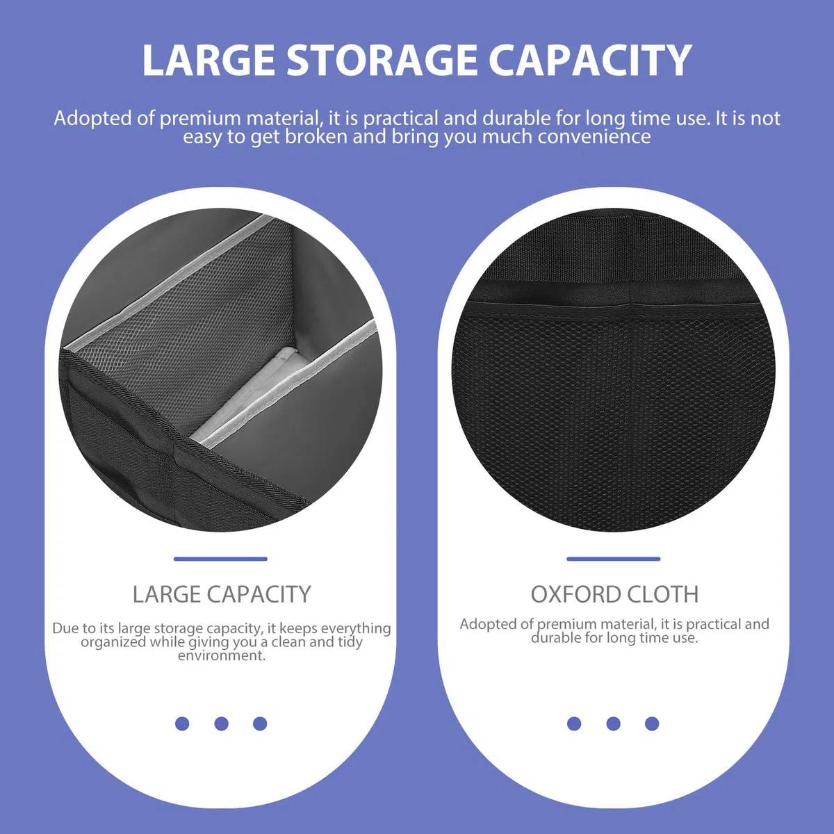Homoyoyo Große Praktischer Stoff Organizer Oxford Aufbewahrungsbox mit Grill und Großer Kapazität für Behälter für Kochutensilien und Gewürze Barbecue und Camping