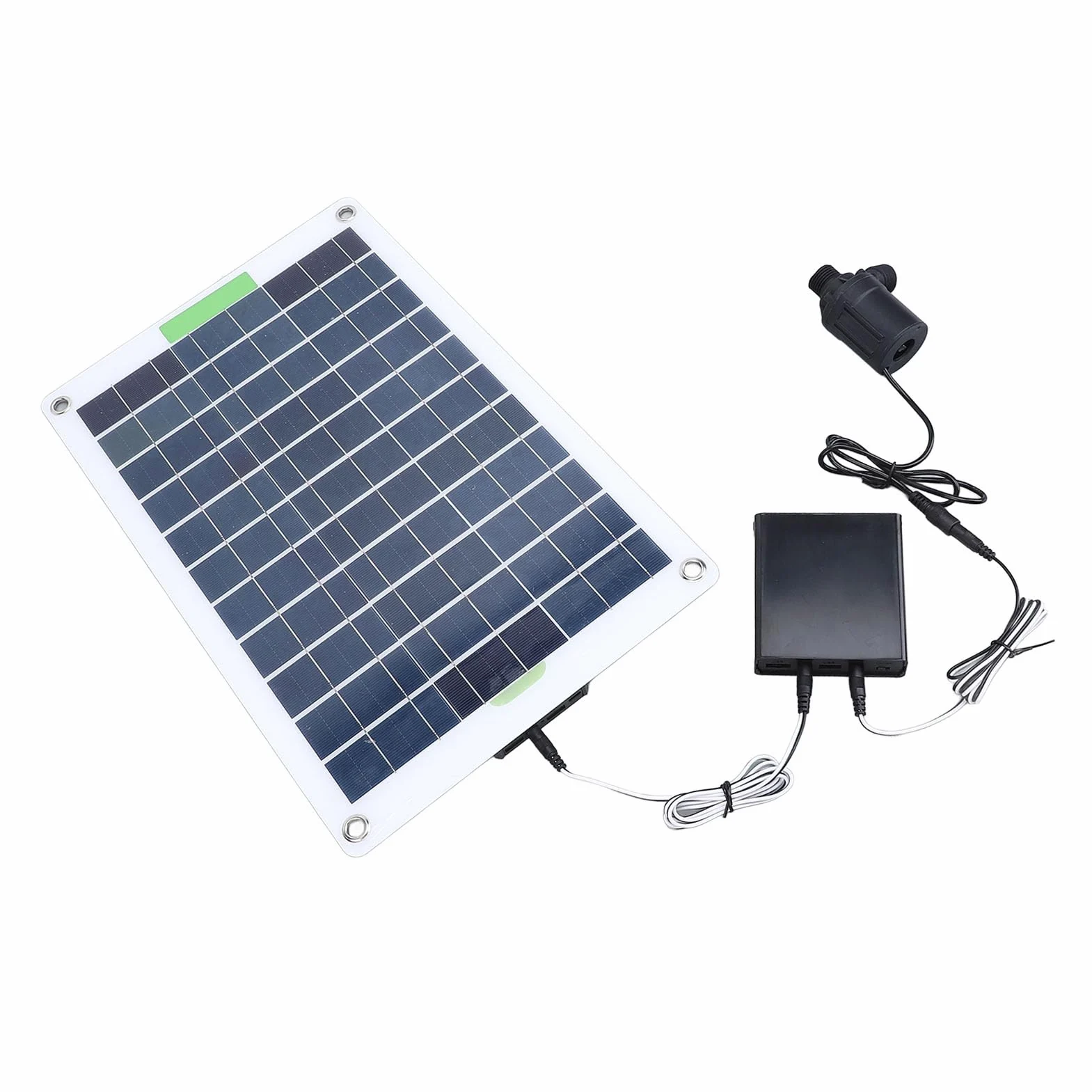 Dioche Pumpt Tauchfähige 100-W-Solarpumpe für den Außenbereich mit 16,4 Fuß und Energiespeicherbox – Ideal für Springbrunnen, Pools und Gärten Im Freien