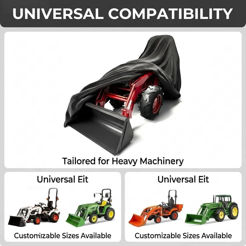 Traktor Abdeckung für Zetor Hortus CL 65 2018-2026, Allwetter Traktor Abdeckplane, Staubdicht Wetterfest Reißfest für Außenbereich, Schutzhülle für Traktoren, B
