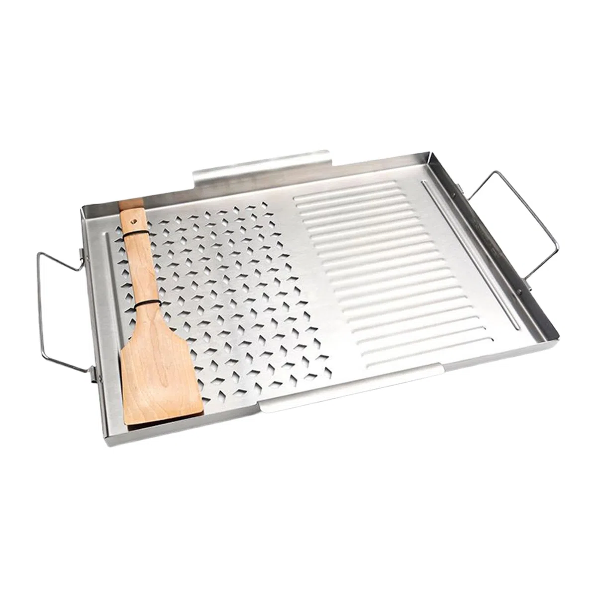 Grillplatte Grill-Kochutensilien | BBQ-Platte Fleisch Meeresfrüchte Edelstahl Utensilien Werkzeuge für Innenküche, Outdoor Picknick, Barbecue, Indoor und