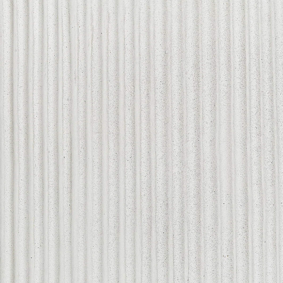 Blumentopf Ton und Glasfaser weiß rund 45 x 45 x 45 cm mit Rillen modern Oreoi