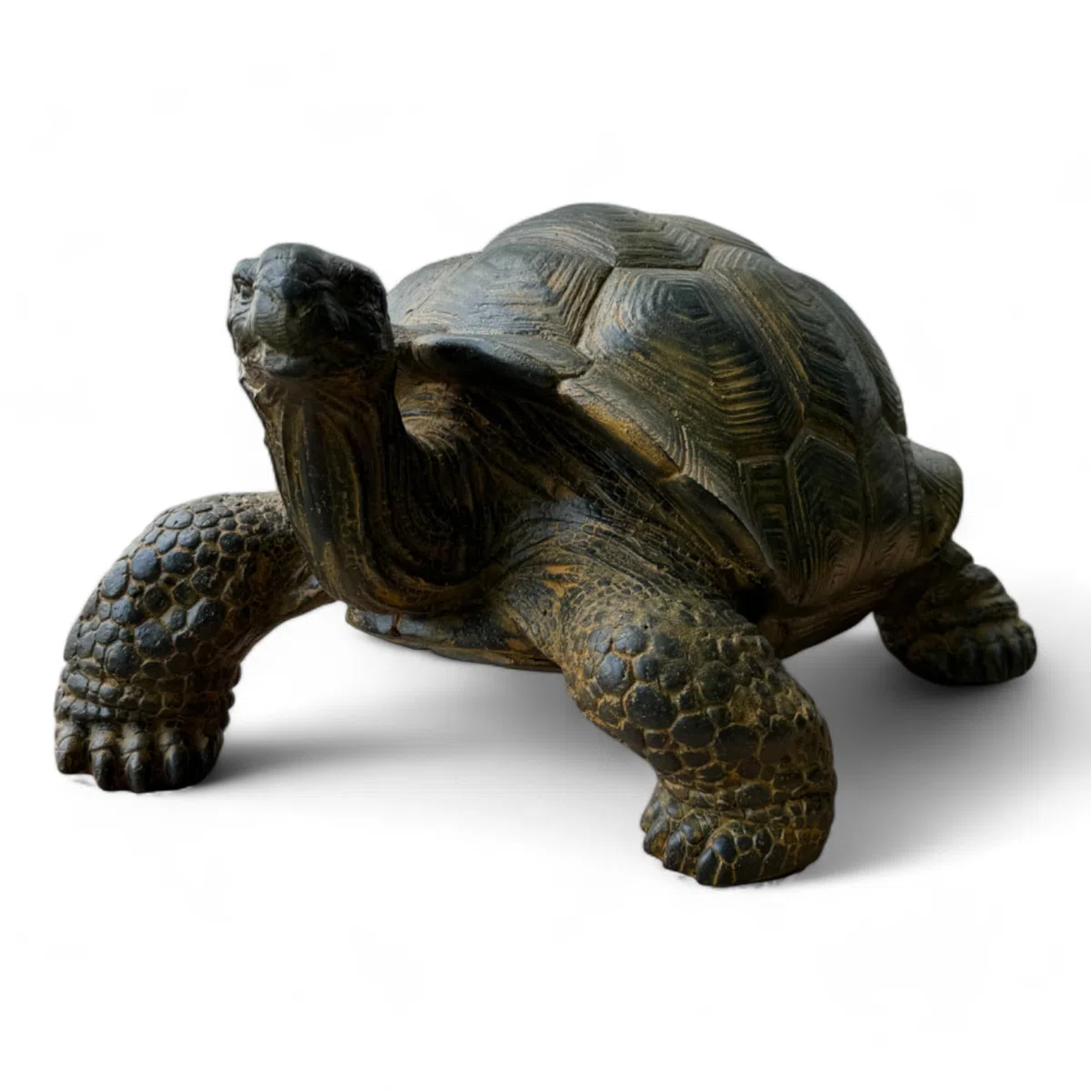 Stein Schildkröten – Pool, Garten, Terrasse - Langlebig und Wetterbeständig – Gelblich aus Glasfaserbeton – 32, 47 und 65 cm (Groß)