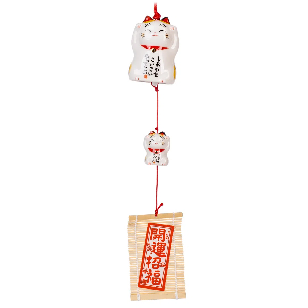 Happy Calico Japanisches Windspiel mit Glückskatze