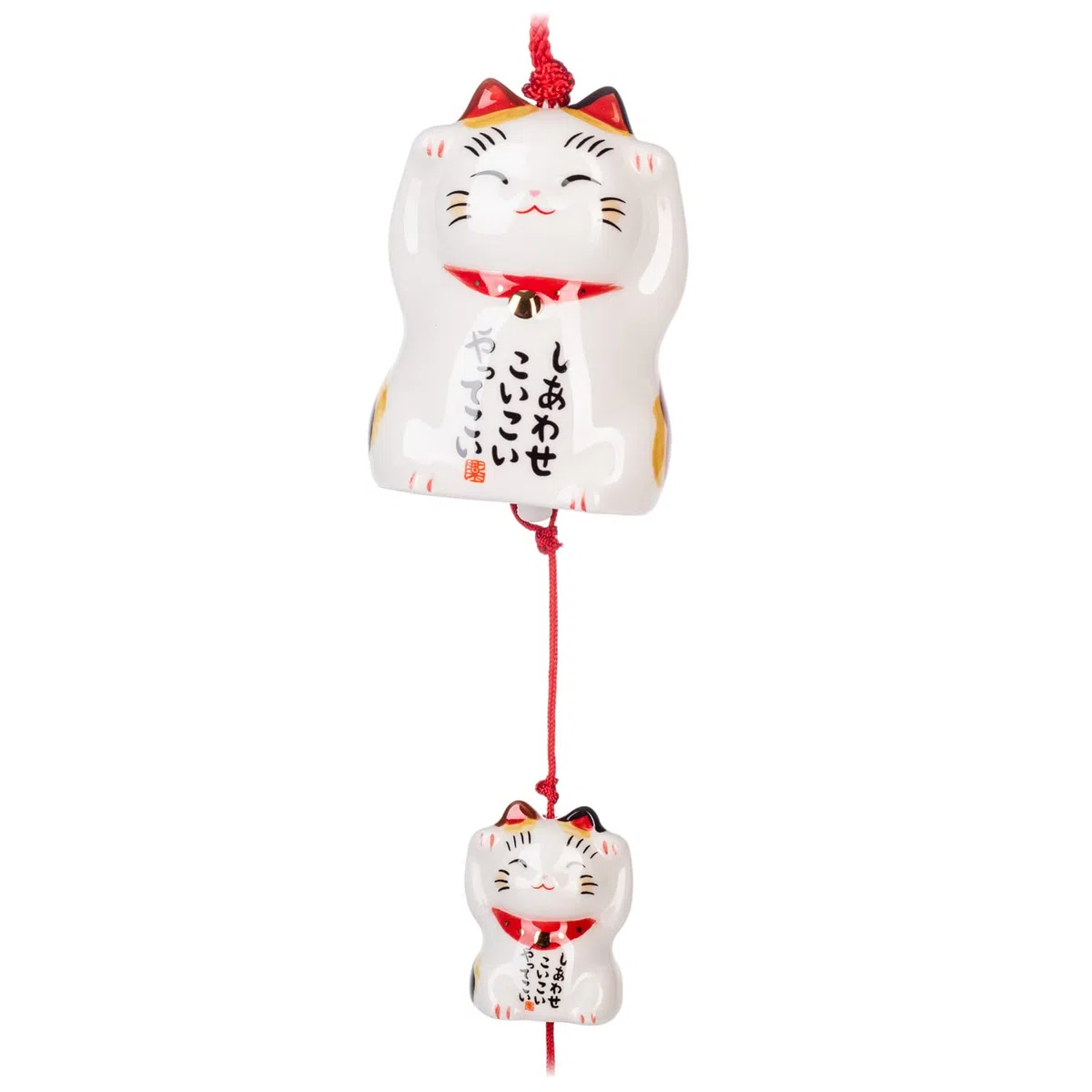 Happy Calico Japanisches Windspiel mit Glückskatze