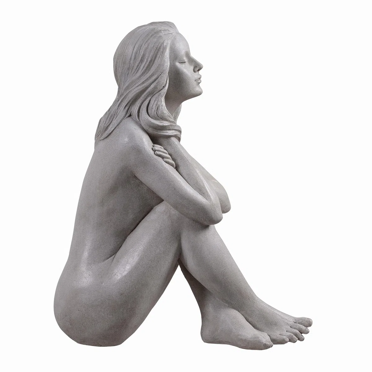 HI-LINE Gift Ltd. Gartenstatue Denkende Dame aus Kunstharz
