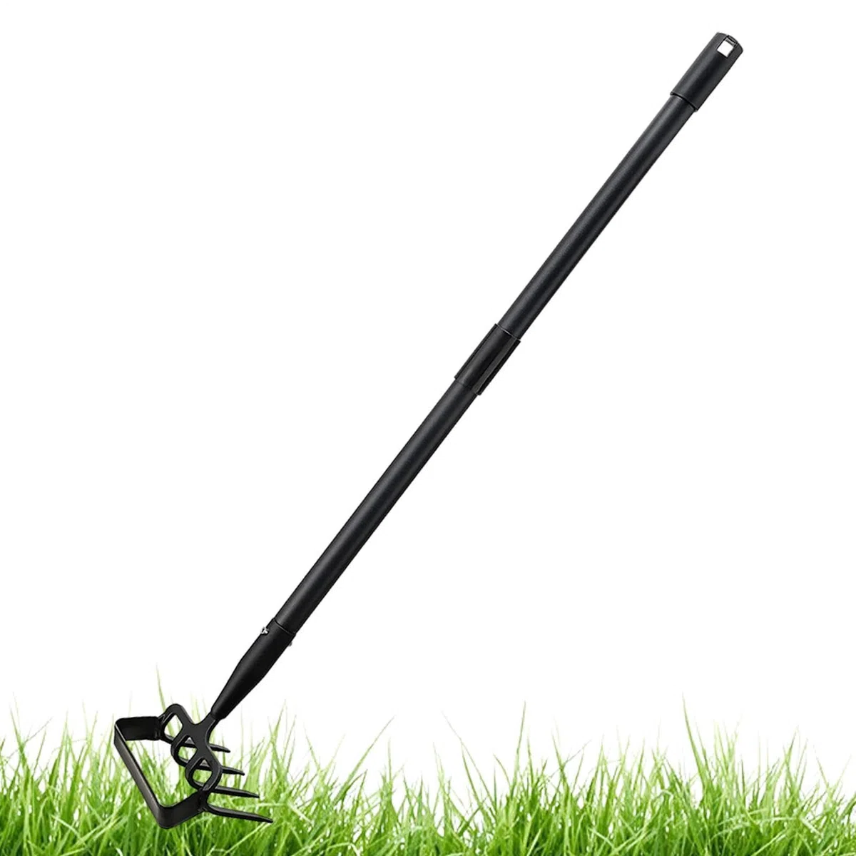 Gartenhacke Rechen - Langstiel Hacke Gartenwerkzeug Edelstahl | Grubber Hacke Gartenwerkzeug zum Lockern von Erde, Graben