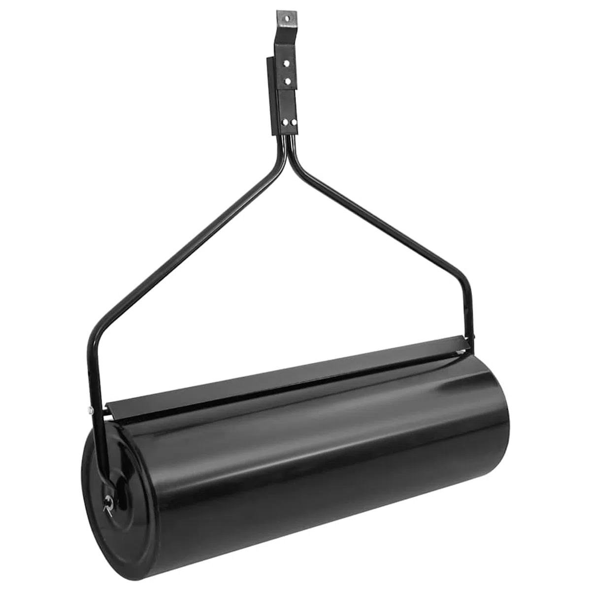 Rasenwalze Gartenwalze, Eisen, Schwarz, 30x90 cm, 63 L Füllvolumen, für Rasenpflege und Bodenverdichtung 154466