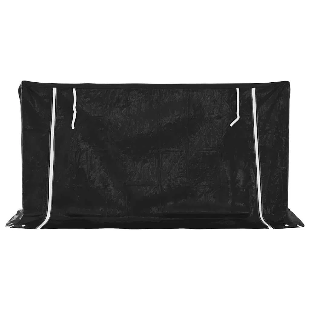 Brennholzregal mit Regenschutz aus verzinktem Stahl 200,5x60,5x110,5 cm, großes Fassungsvermögen für Kaminholz und Scheitholz, ideal für Terrasse, Garten, Wohnzimmer und Ofen