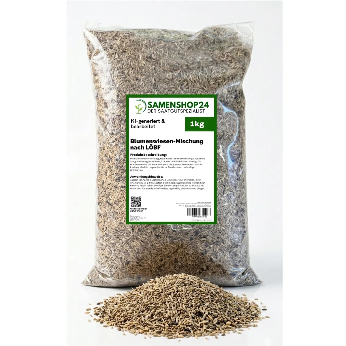 Blumenwiesen-Mischung nach L?BF Kleve-Kellen 1kg