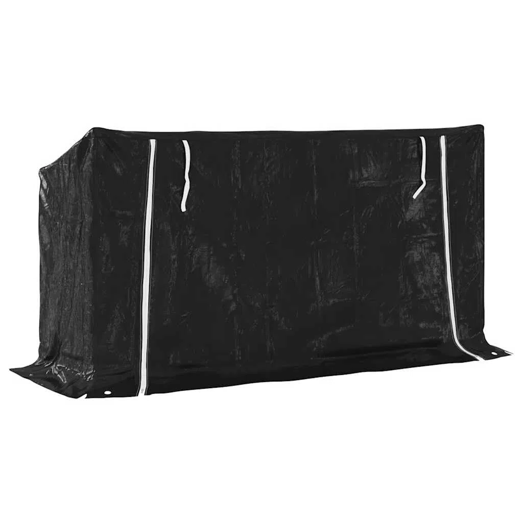 Brennholzregal mit Regenschutz aus verzinktem Stahl 200,5x60,5x110,5 cm, großes Fassungsvermögen für Kaminholz und Scheitholz, ideal für Terrasse, Garten, Wohnzimmer und Ofen